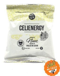 Alfajor Celienergy Blanco Dulce De Leche Con Nuez