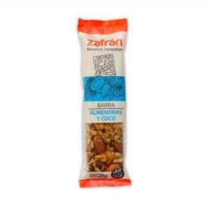Barra De Cereal Zafran Almendra Y Coco