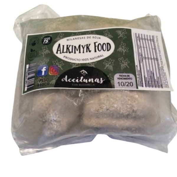 Milanesa De Soja Organica Alkimyk Aceitunas 4u.