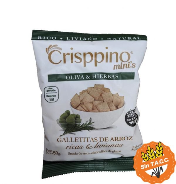 Snacks Crisppino Oliva y Hierbas