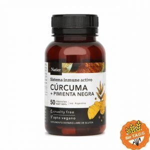 Curcuma + Pimienta Negra Natier 50 Capsulas