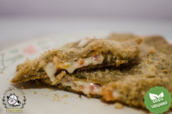 Milanesas De Garbanzo Rellenas Veganas Vaquitas Felices 4u.