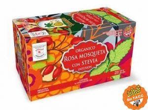 Te Oasis Rosa Mosqueta Con Stevia Organico