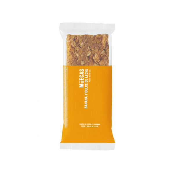 Barra De Cereal Muecas Banana Y Dulce De Leche