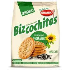 Bizcohitos Integrales Con Girasol Granix