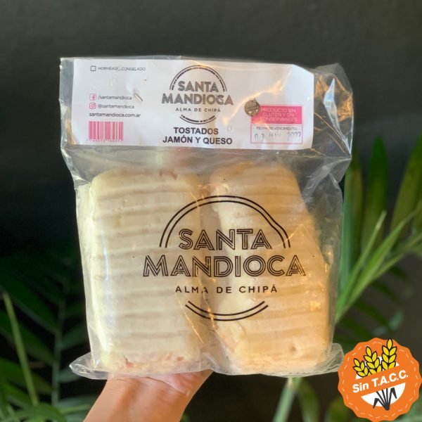 Tostados De Jamon Y Queso Santa Mandioca 4u.